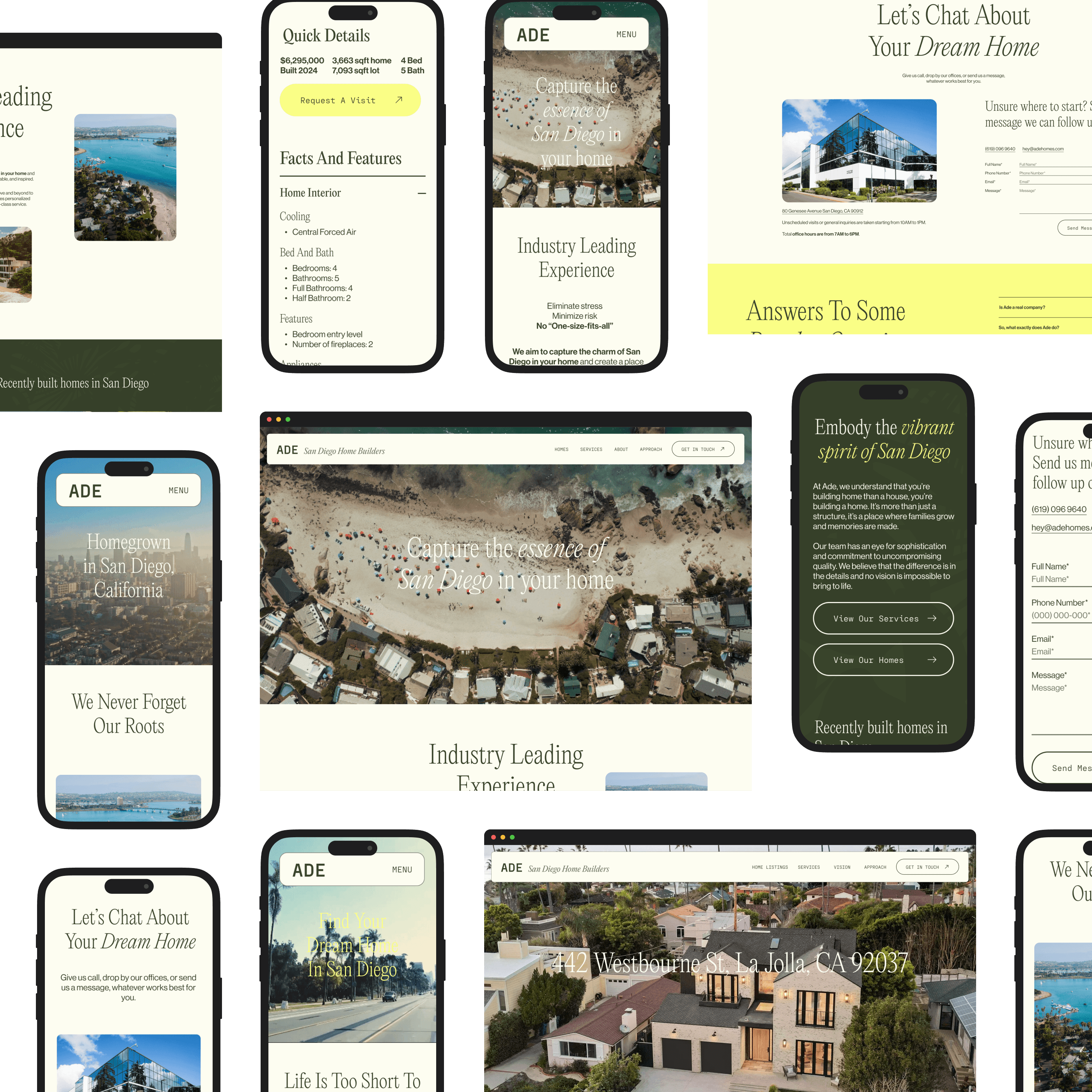 Ade Construction designs on various devices